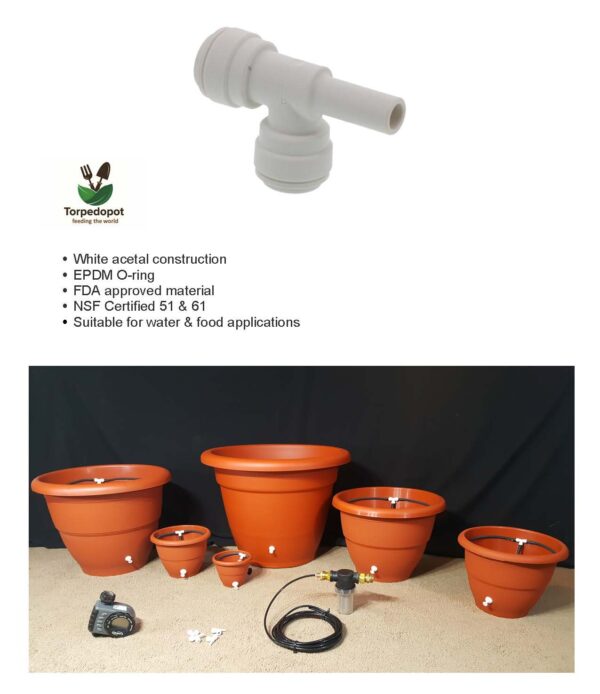 Stem Tee irrigation Connector